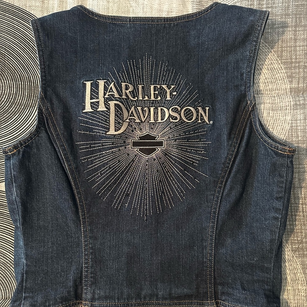 Harley Davidson Women’s Jean Vest